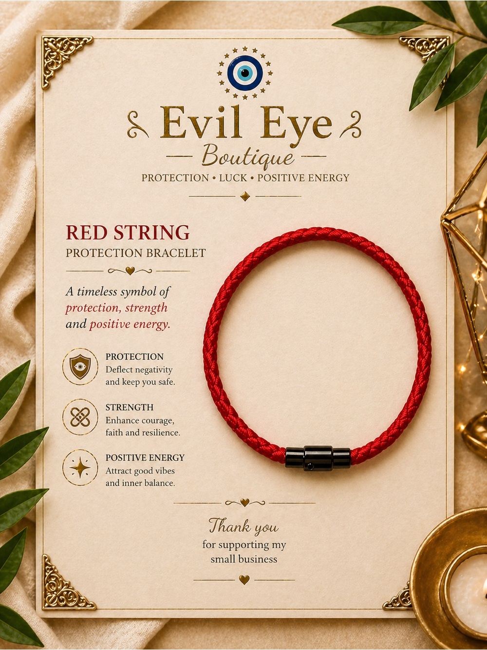 Evil Eye Boutique Red String Protection Bracelet